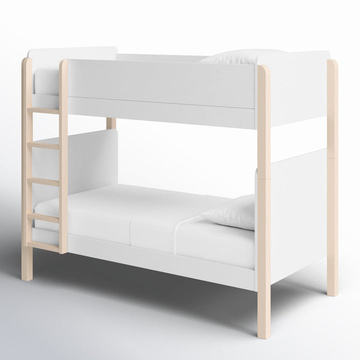 TipToe Twin Bunk Bed babyletto Color: White/Light Brown