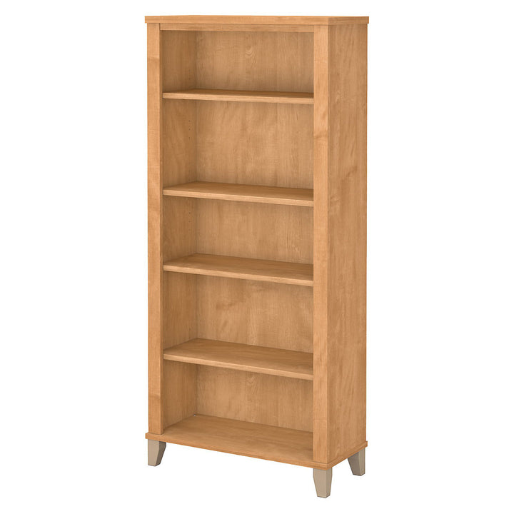 Magomed Bookcase Gracie Oaks Color: Maple Cross