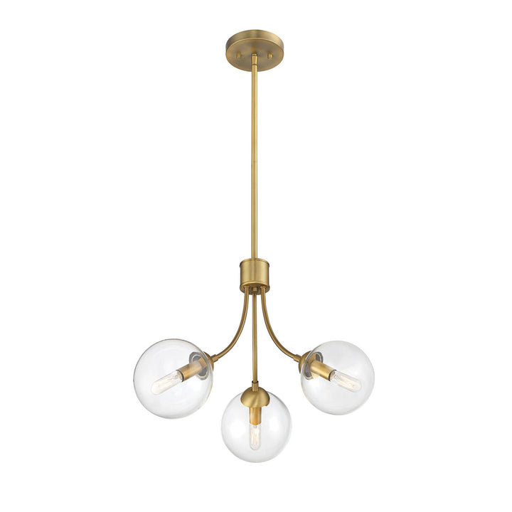 Moonrise 3 - Light Unique Globe Chandelier AllModern Finish: Natural Brass