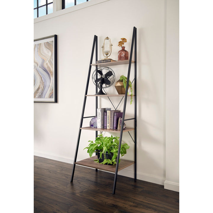 ClosetMaid Industrial 4-Tier Ladder Bookcase ClosetMaid Color: Weathered Gray