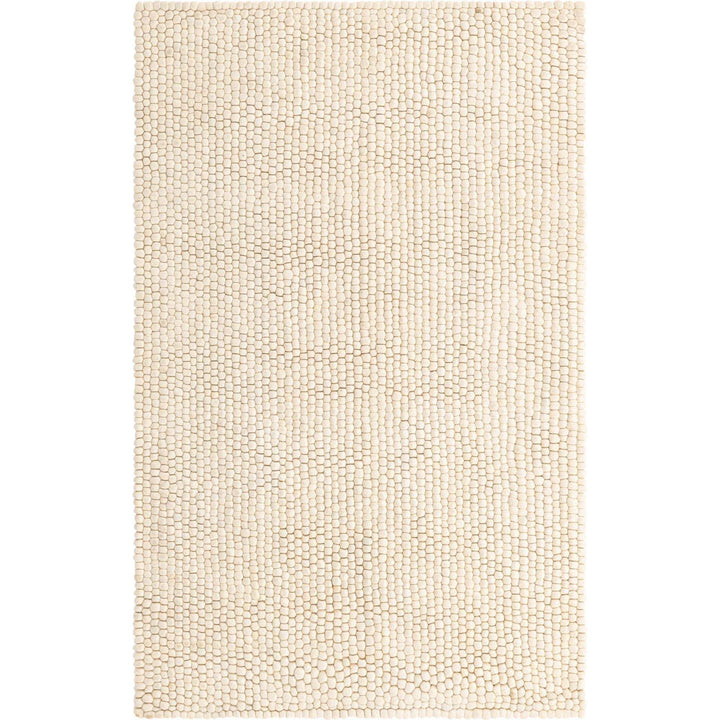 Rectangle Sondra Power Loomed Wool Area Rug in Beige Beachcrest Home™ Rug Size: Rectangle 4'1" x 6'1"
