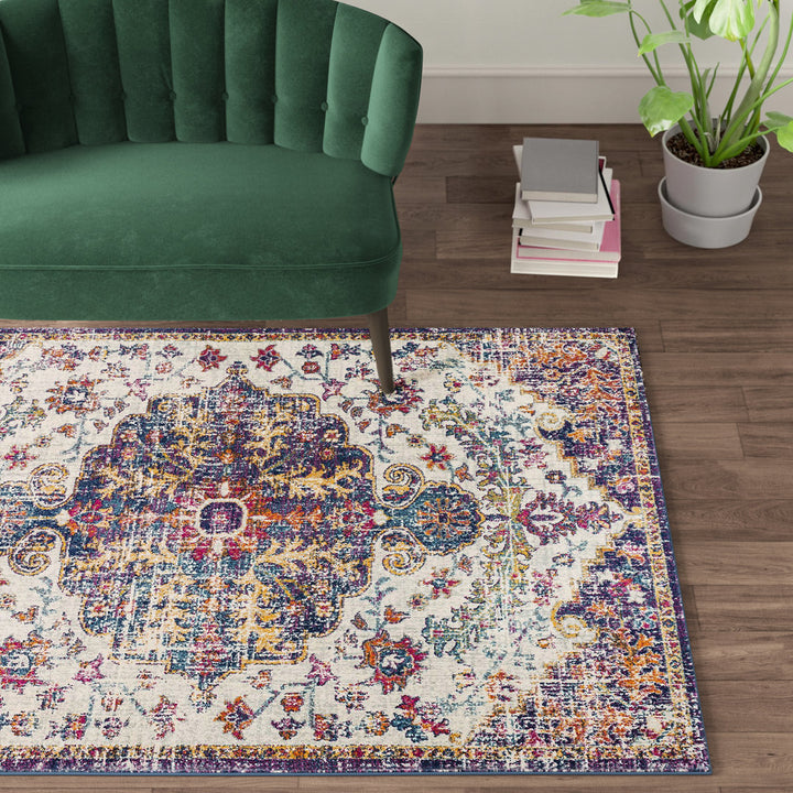 Hillsby Oriental Blue Area Rug Mistana™ Rug Size: Rectangle 9'3" x 12'6"