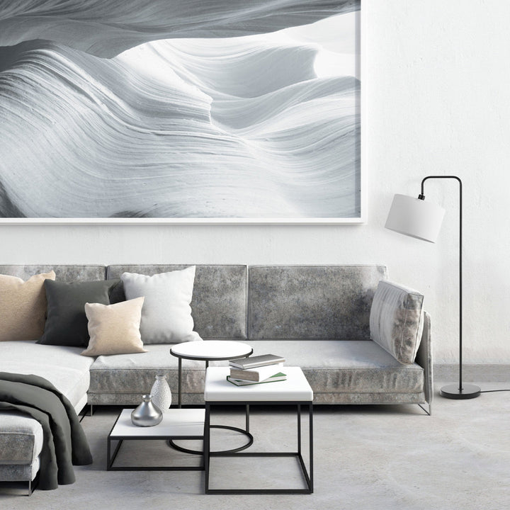 Chattahoochee 58" Arched Floor Lamp Ebern Designs Base Finish: Dark Bronze