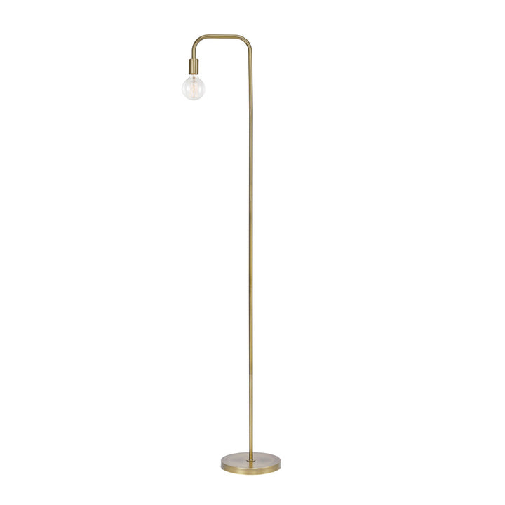 Kazutaka 70" Arched Floor Lamp 17 Stories Base Finish: Matte Brass