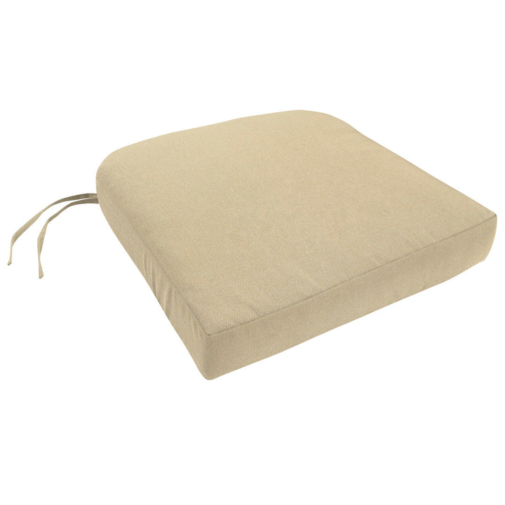 Encinitas Knife Edge Indoor/Outdoor Sunbrella Dining Chair Cushion Darby Home Co Size: 3.5" H x 19" W x 19" D Fabric: Antique Beige Sunbrella® Canvas