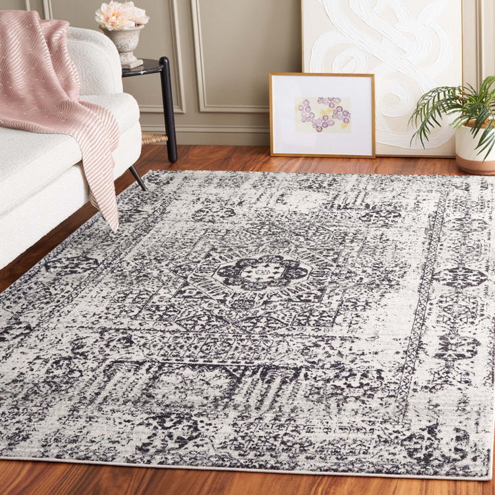Highworth Oriental Ivory/Black Area Rug Trent Austin Design® Rug Size: Rectangle 8' x 10'