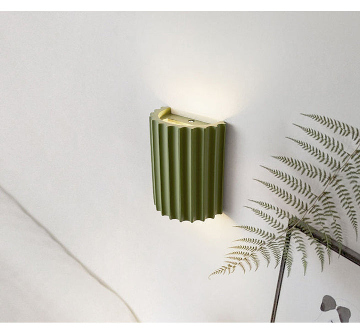 Wilman 2 - Light LED Flush Mounted Sconce Orren Ellis Finish: Green