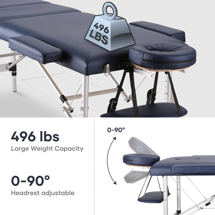 Massage Table Portable Massage Bed Lash Spa Tattoo Bed MaxKare
