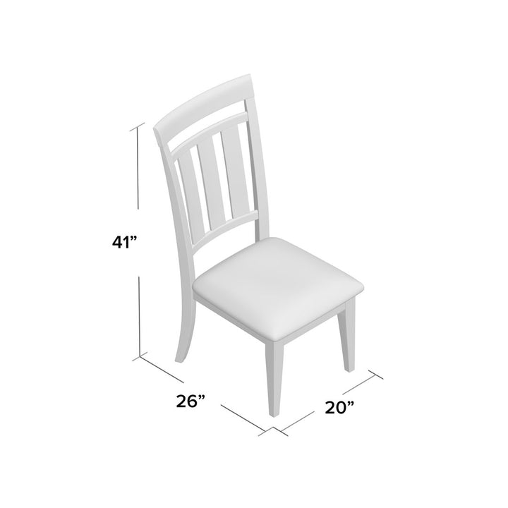 Jacorri Upholstered Slat Back Side Chair in Rustic Chocolate (Set of 2) Loon Peak®