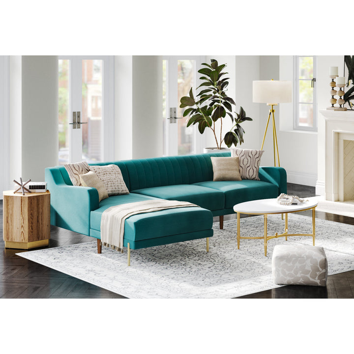 Bordeaux Gold Metal Faux Marble Top Oval Coffee Table Madison Park Signature