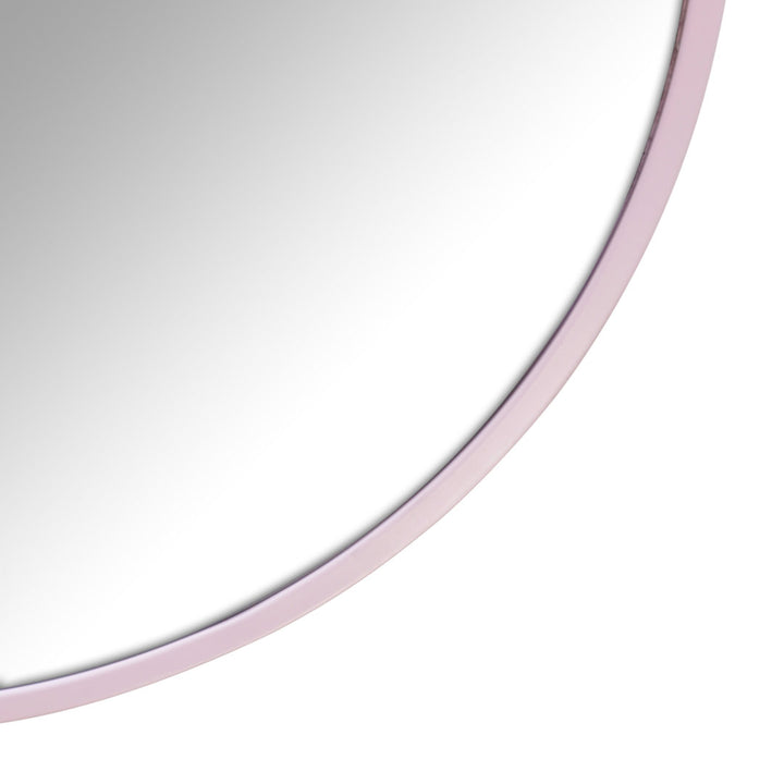 Kira Arched Mirror Glass Warehouse Size: 40'' X 60'' Finish: Pink