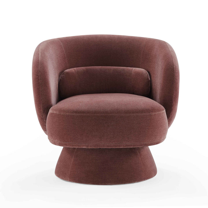 Saboor MINIMORE Modern Style Swivel Accent Chair Orren Ellis Fabric: Lavender Rayon