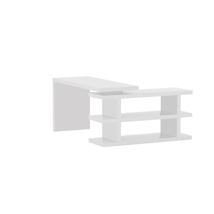 Madruga Contemporary Reversible L-Shaped Desk w/ 180 Degree Rotation Latitude Run®