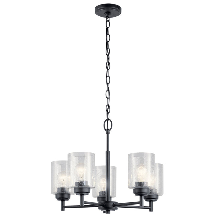 Winslow 5 - Light Shaded Traditional Chandelier Kichler Lighting Finish: Black