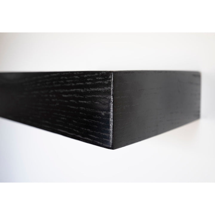 Rayne Floating Shelves Latitude Run® Size: 3" H x 30" W x 4" D Finish: Black