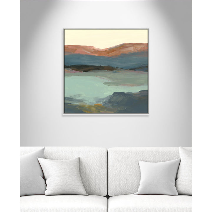 Rolling Bluffs by Carol Robinson - Painting Print Joss & Main Size: 31.5" H x 31.5" W x 2" D Format: White Framed Canvas