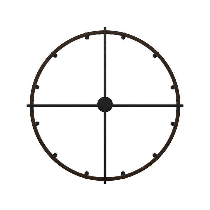 Avalee 12 - Light Living Room Steel Dimmable Wagon Wheel Chandelier UL Certified Lark Manor™ Finish: Weathered Walnut/Antique Zinc