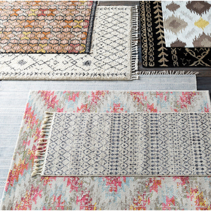 Mossy Moroccan Charcoal/Beige Area Rug AllModern Rug Size: Square 7'10"