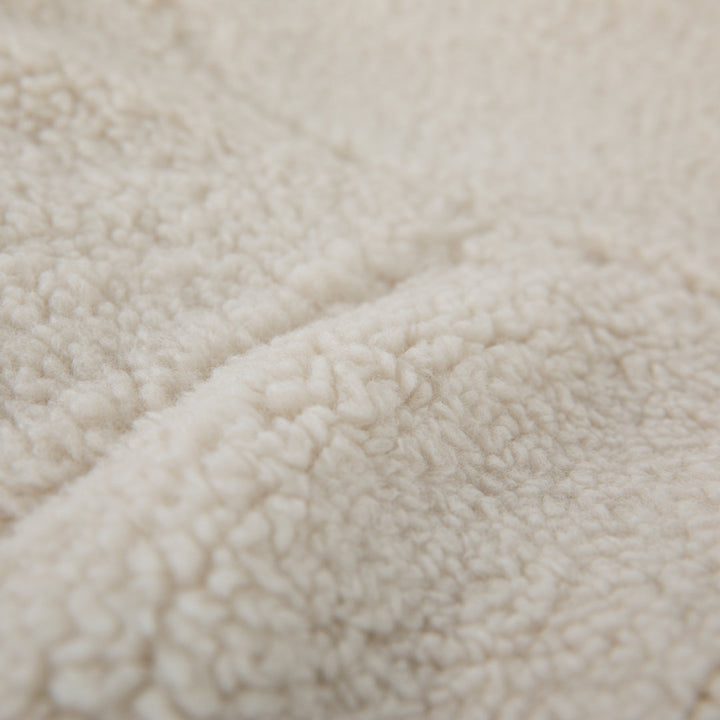 Classic Refillable Cotton Bean Bag Chair Mack & Milo™ Size: Small Body Fabric: Natural Sherpa Cotton Twill