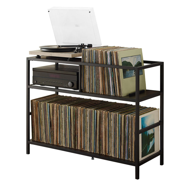 Record Storage Console Media Shelve 17 Stories