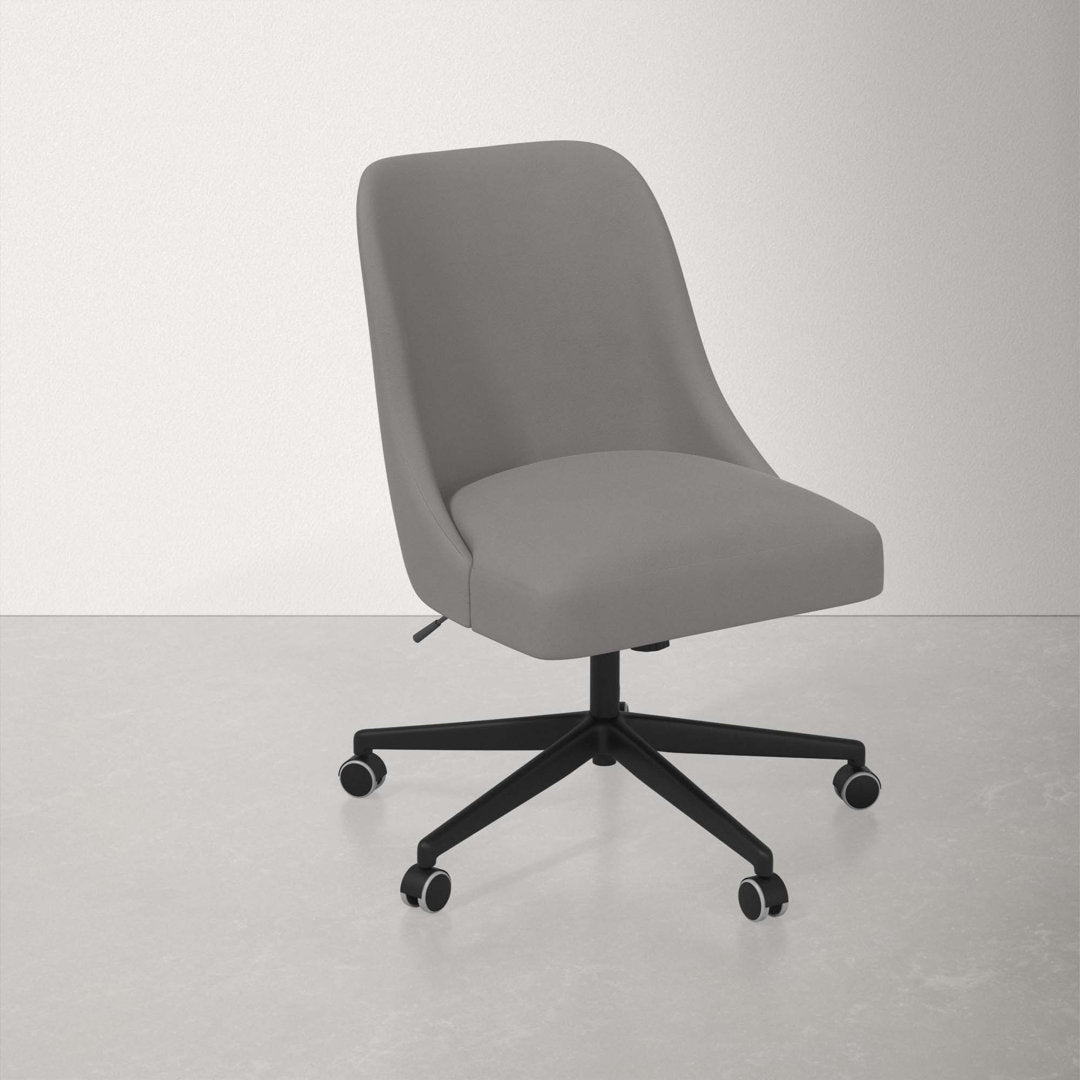 Acosta Task Chair AllModern Upholstery Color: Classic Otter Performance Velvet