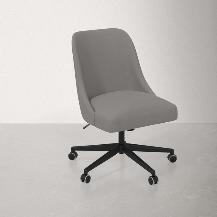 Acosta Task Chair AllModern Upholstery Color: Classic Otter Performance Velvet