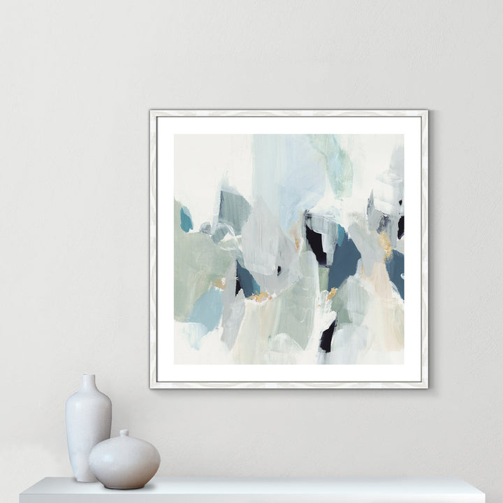 Little Talks III' by Isabelle Z - Painting Print Casa Fine Arts Size: 33.25" H x 33.25" W x 0.75" D Format: White Wood Framed Paper