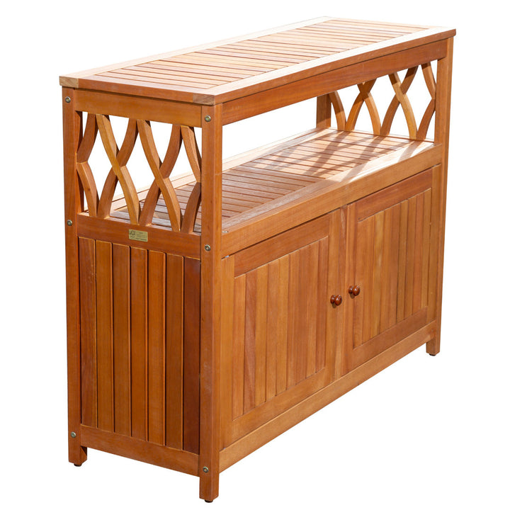 Buecker Wooden Buffet and Console Table Highland Dunes Color: Natural Oil