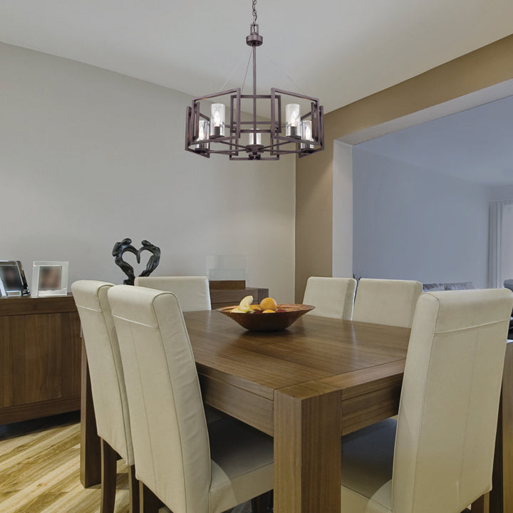 Newlin 5 - Light Unique Drum Chandelier Trent Austin Design® Finish: Gunmetal Bronze