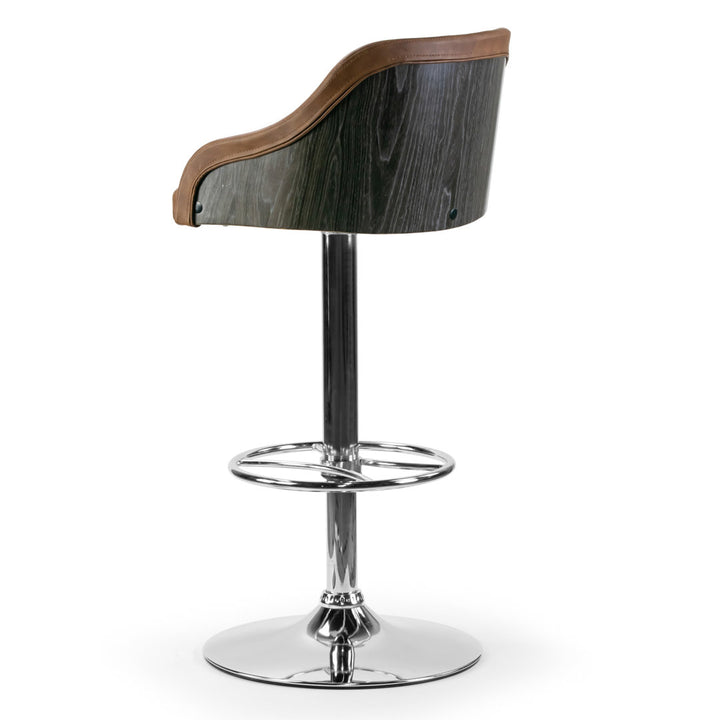 Buker Adjustable Height Swivel Bar Stool Union Rustic