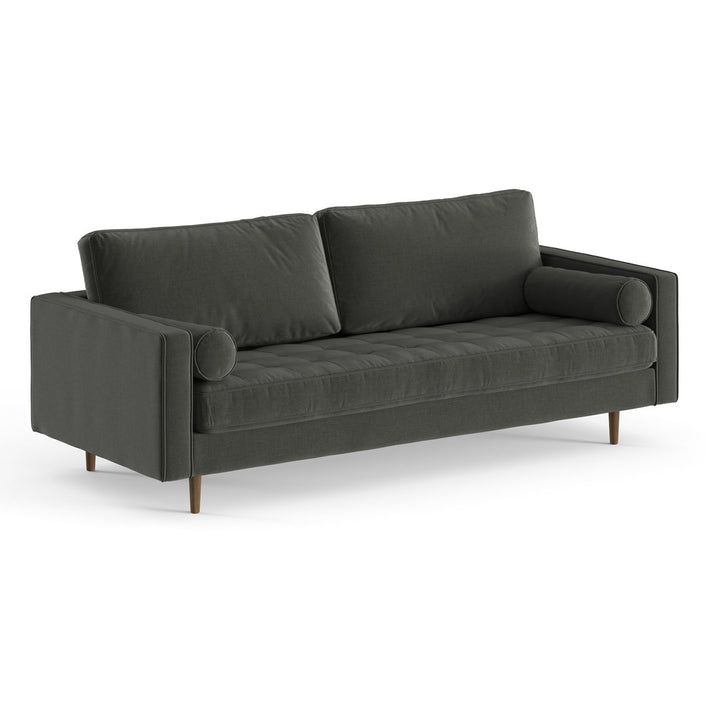Geo 84" Upholstered Sofa AllModern Fabric: Charcoal Fabric