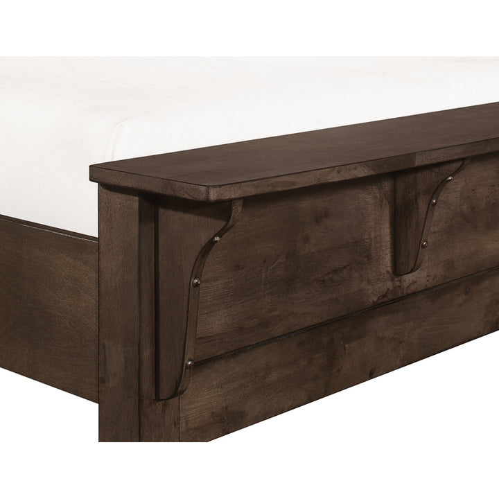 Geohagan Solid Wood Low Profile Standard Bed Loon Peak® Size: Queen