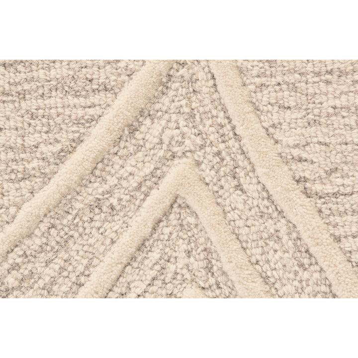 Cunningham Geometric Handmade Tufted Wool Ivory/Beige Area Rug George Oliver Rug Size: Runner 2'6" x 8'