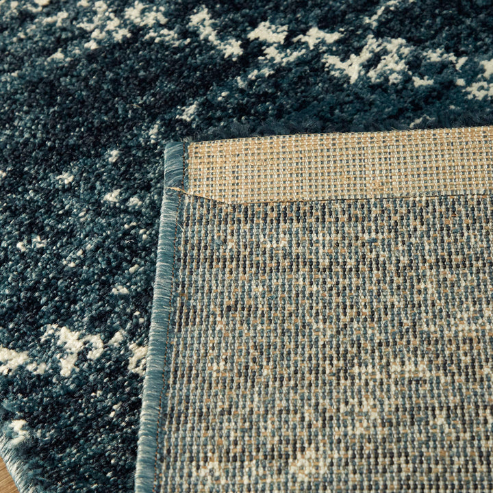 Beveridge Geometric Dark Blue Area Rug Mercury Row® Rug Size: Rectangle 7'10" x 10'