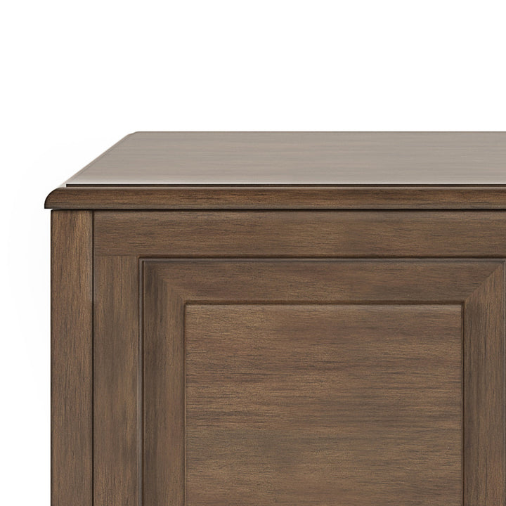 Connaught Wood Flip Top Storage Bench Simpli Home