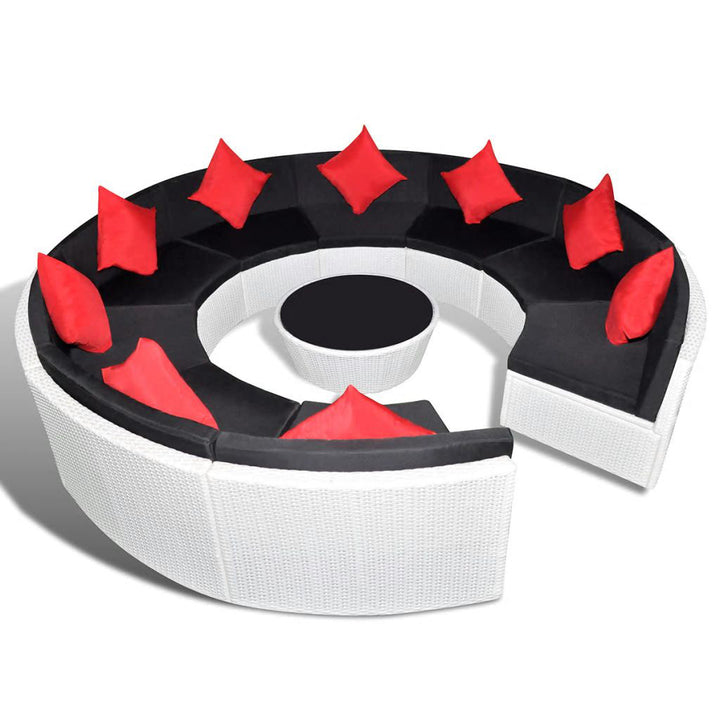 Davian Sectional Seating Group with Cushions Orren Ellis Color: White