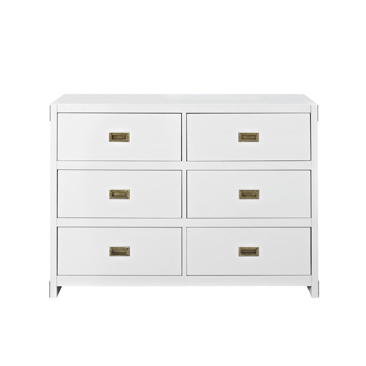 Hubble 6 Drawer Double Dresser Viv + Rae™ Color: White