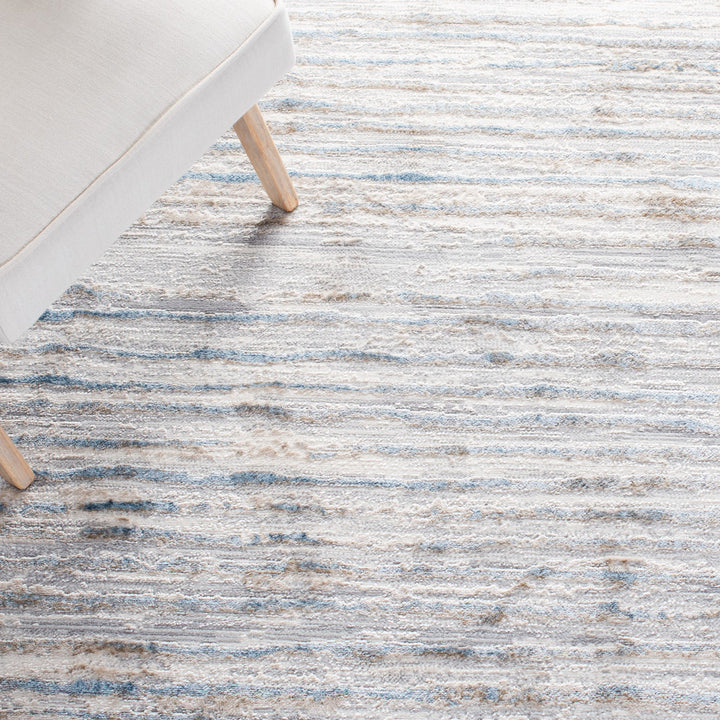 Minkley Striped Gray/Blue/Ivory Area Rug Sand & Stable™ Rug Size: Runner 2'2" x 8'