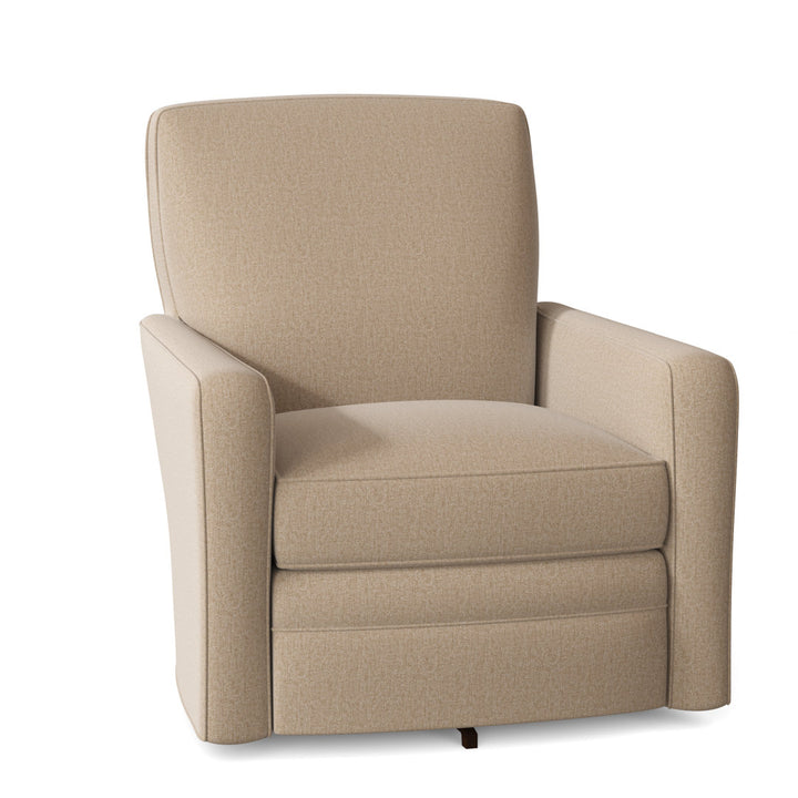 Idana 32" Wide Swivel Armchair Birch Lane™ Arm Covers: Yes, Body Fabric: Handsome 10 Beige Performance Twill