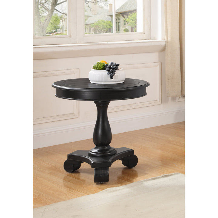 Koehler Pedestal End Table Andover Mills™ Color: Antique Black