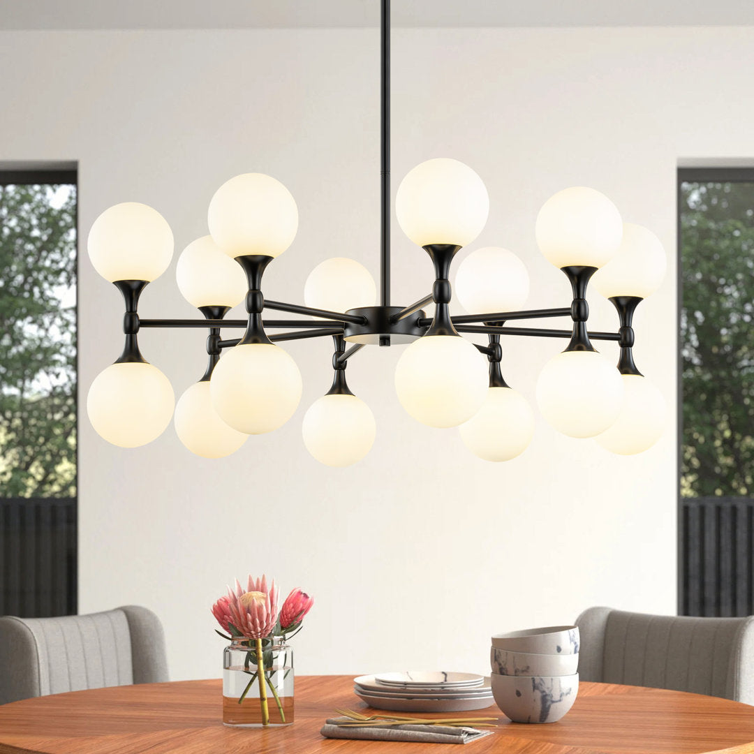 Azucena 16 - Light Dimmable Sputnik Modern Linear Chandelier Willa