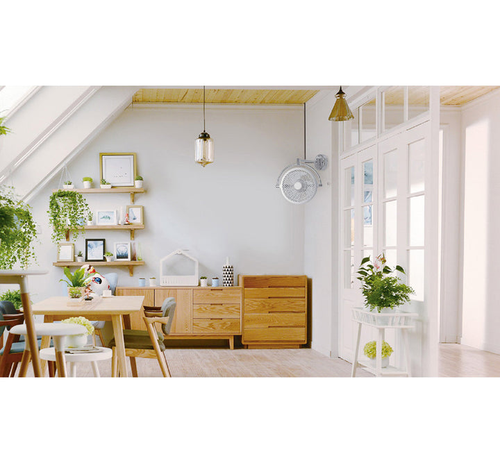 Vento 14.3" Wall Mounted Fan Vento Finish: White