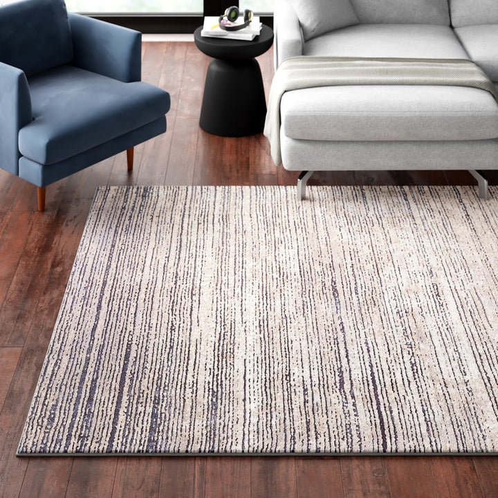 Bridgeton Gray Sleek Area Rug Greyleigh™ Rug Size: Rectangle 7'10" x 10'2"