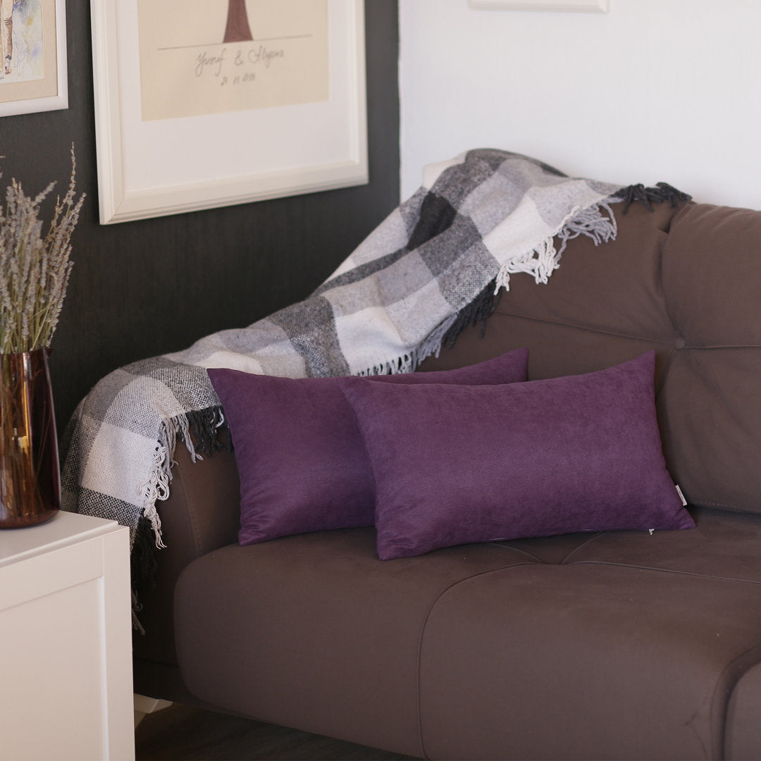 Rectangular Pillow Cover (Set of 2) Apolena Color: Purple