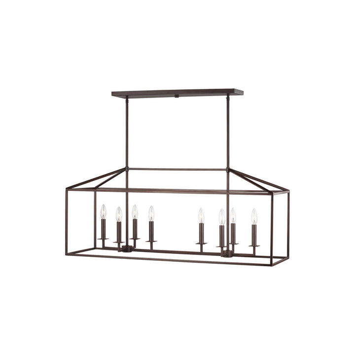 Ellis 8 - Light Kitchen Island Rectangle Pendant Joss & Main Finish: Bronze, Bulb Included: No