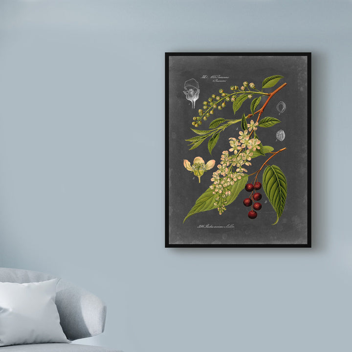 'Midnight Botanical II' Graphic Art Print on Wrapped Canvas Charlton Home® Size: 24" H x 18" W x 2" D