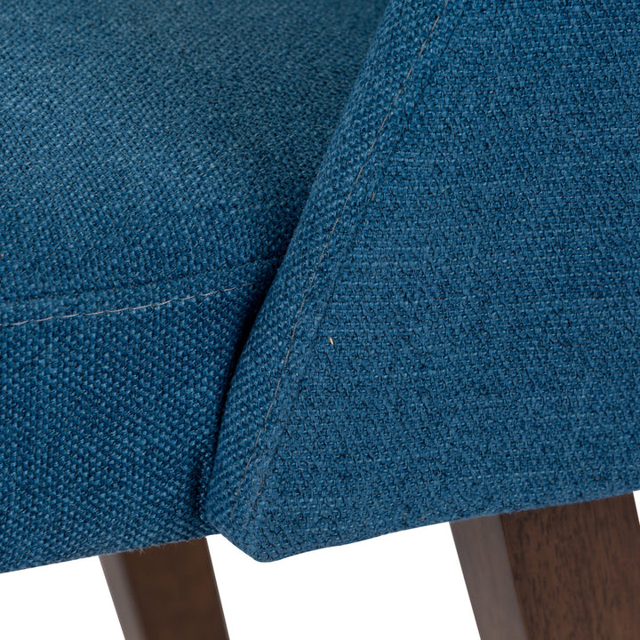 Didmarton Linen Side Chair (Set of 2) Zipcode Design™ Upholstery Color: Blue Linen