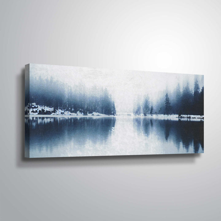 Bowstring Lake Minnesota - Print on Canvas Union Rustic Size: 12" H x 24" W x 2" D Format: Wrapped Canvas
