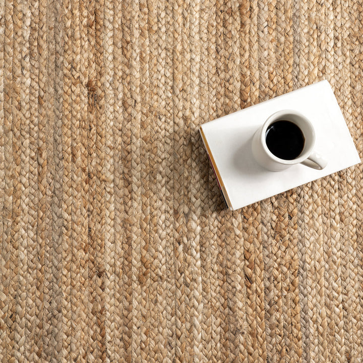 Natural Jute Area Rug Breakwater Bay Rug Size: Rectangle 8' x 10'