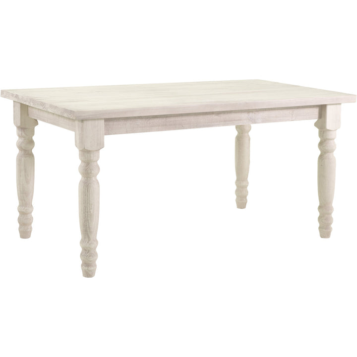 Valerie Dining Table Grain Wood Furniture Color: Off White